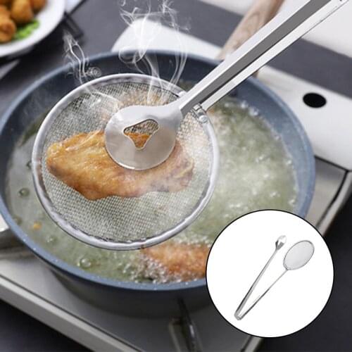Fine Mesh Strainer Ladle Colander Kitchen Sifter Utensil Oil Filter Cookware Household Cooking Helper