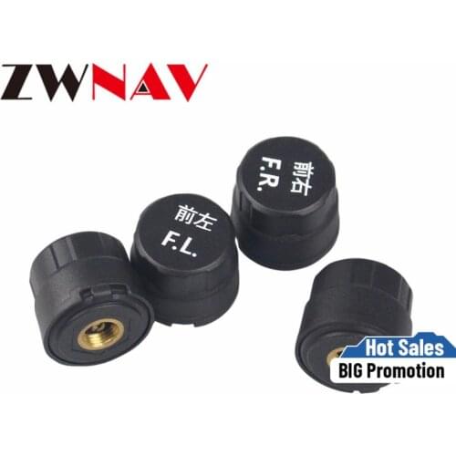 TPMS for Android CAR DVD Player GPS Navigation Car Tire Pressure Monitoring System with 4 Internal Tyre Sensors USB Interface