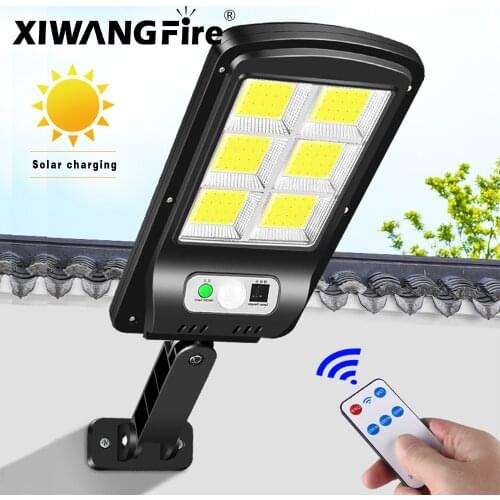 Solar Street Lights Outdoor Solar Lamp with 3 Light Mode Waterproof Motion Sensor Security Lighting for Garden Patio Path Yard