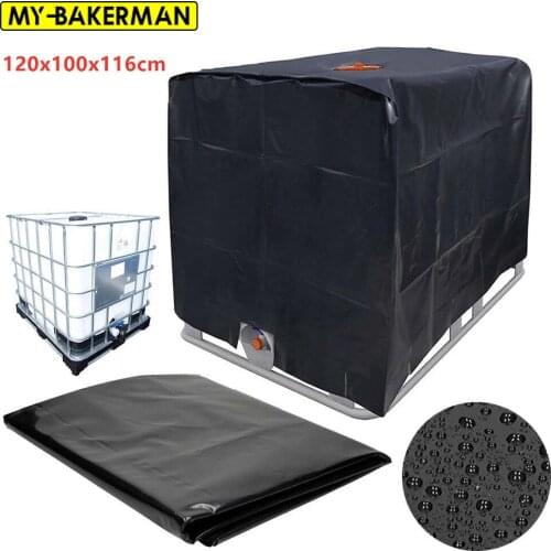 IBC Water Tank Protective Cover 1000 liters Tote outdoor waterproof and dustproof cover sunscreen Garden Yard Rain Container