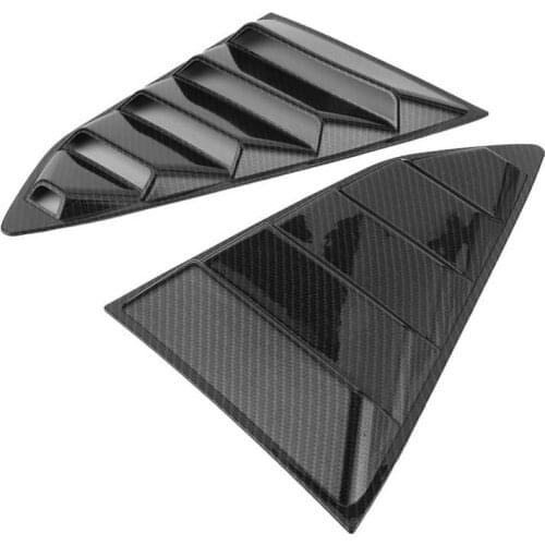 Rear Window Shutter Rear Window Louver Shutter Covers Carbon Fiber Style Fit for Chevy Camaro 2016-2020 Rear Window Vent