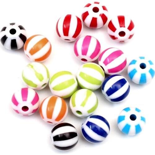 10-50Pcs 12-20mm Mixed Round Heart Acrylic Beads Loose Bead For Woman Men Jewellery Making DIY Bracelet Necklace Jewelry Finding