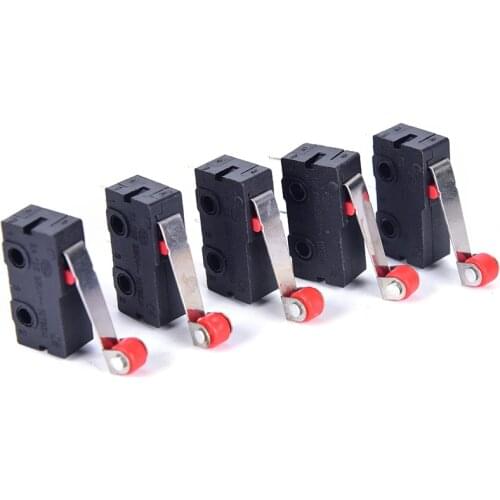 10Pcs/Set Mini 3-Pin Tact Switch KW12-3 5A 250V Round Handle Clock Microswitch