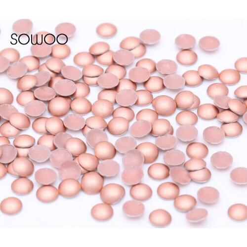 1440pcs/lot lead free Hot Fix Studs Dome Shape Half Round Copper forsted Dome Studs hot fix half round studs baby studs