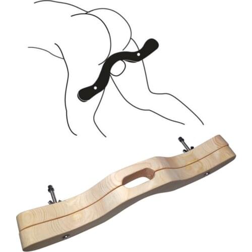 BDSM Male Scrotum Stretcher Fixing Ball Wood Crusher Delay Ejacution Penis Ring Clamp Exerciser Scrotal Bondage Sex Toy for Men