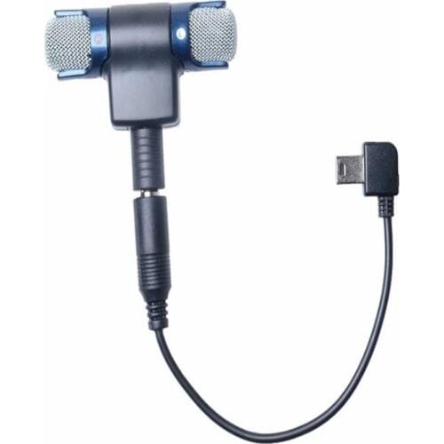 For gopro accessories External Stereo Microphone 3.5 mm Mini USB Mic Adapter Cable for GoPro Hero 3 3+ 4 4 session Action Camera