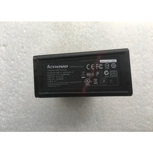 Lenovo Thinkpad USB 3.0 Docking Station DU9019D1 for W530 E430 E540 L540 Series Used