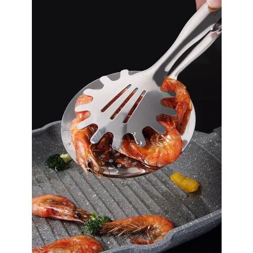 Stainless Steel Frying Shovel Clip Fried Fish Pizza Steak Chicken wings Shovels Home Kitchen Pancakes Frying Fish Shovel Tool