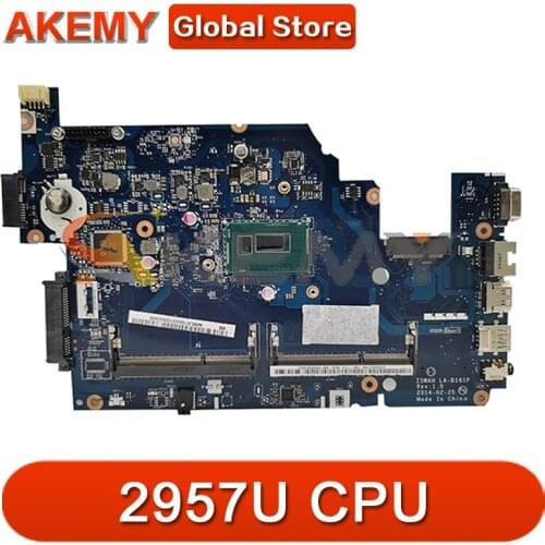 For Acer Aspire E5-571G E5-531 E5-571 Laptop Motherboard Z5WAH LA-B161P Mainboard W/ 2957U 100% Test OK NBML911001 NB.ML911.001