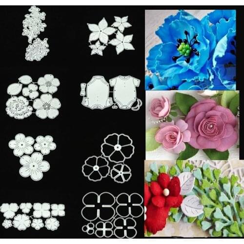 Flower Metal Cutting Dies Stencils For DIY Scrapbooking Decorative Embossing Handcraft Die Cutting Template Album Card Craft DIY