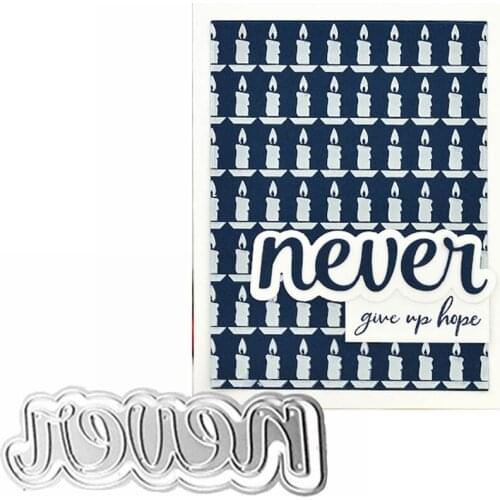 Never Word Metal Cutting Dies Stencils Never Word Die Cut For Card Making DIY New 2019 Embossed Crafts Cards