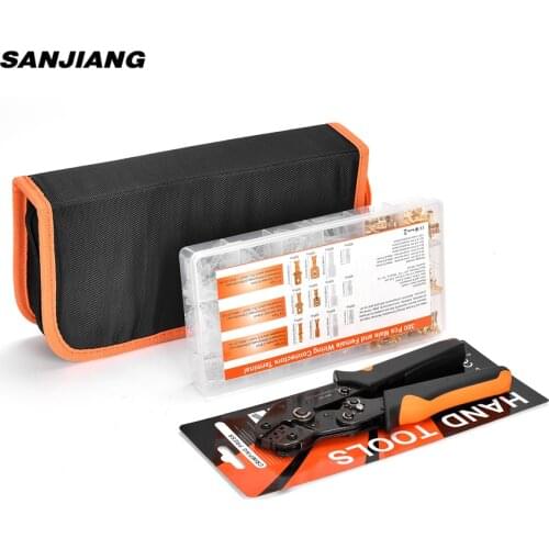 2.8/4.8/6.3mm Female and Male Crimp Terminal Connector Electrical Insulating Sleeve Wire Wrap Connectors Set