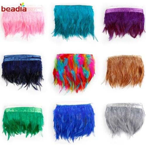 Beautiful 10m/bag High quality 8-10cm Height Multicolor Natural Feather Christmas Holiday Decoration Optional