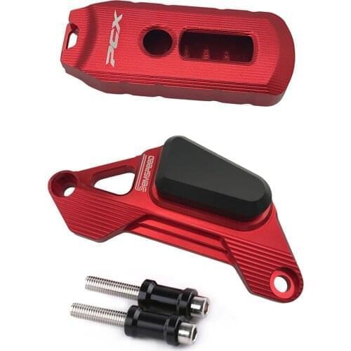 SEMSPEED Front Disc Brake Pump Cover Guard Key Cover For HONDA PCX 150 125 PCX125 PCX150 Motorcycle Decorative Guard Protector