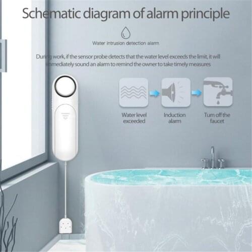 Smart Home Alarm Water Leakage Alarm Independent Smart Water Leak Sensor Detector Flood Alert Overflow Security Alarm System
