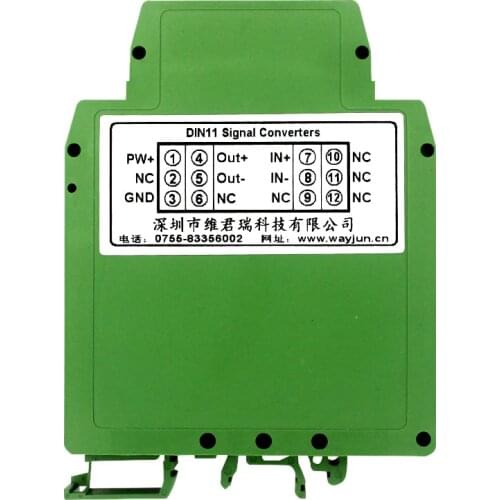 0-100mA 0-1A 0-500mA 0-1A 0-2A High Current Signal Isolator Transmitter Amplifier DIN11L