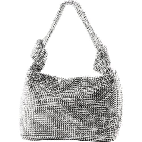 Womens bags 2021 Stylish Handmade Rhinestone Knot Shoulder Bag Storage Pouch for Party Women Totes Bags Clutch Bag