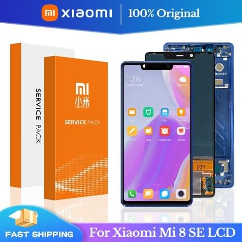 5.88" Original Lcd For Xiaomi Mi8 SE Mi 8 SE MI8SE Super Amoled LCD Display Touch Screen Digitizer For Xiaomi Mi 8SE LCD Screen
