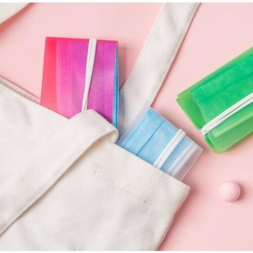 10Pcs Storage Plastic Clip Ear Strap Folder Container Holder Organizer Portable Ear Tie Keeper Storage Case