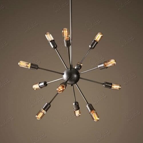 12 Lights American Vintage Industrial Pendant Light Satellite Style Restaurant Cafe Decor Haning Lamp E27 110-240V