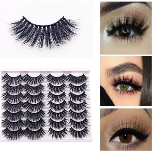 14 Pairs Natural 3D False Eyelashes Fake Lashes Makeup Kit Mink Lashes Extension Mink Eyelashes Maquiagem Eye Makeup