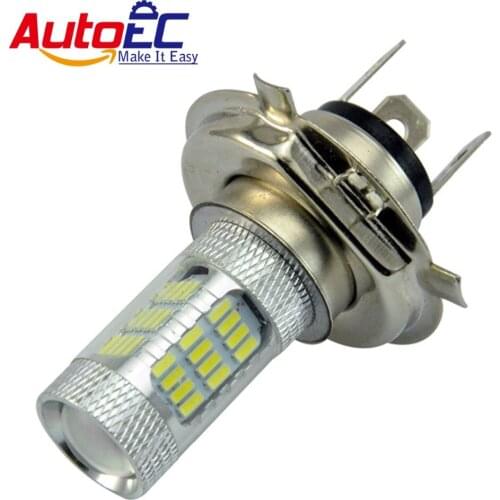 AutoEC 2pcs H4 56SMD 4014 LED Pure White Car Auto Fog Headlight Parking Driving Lights Lamp Bulb for DC 12V Free Shipping #LJ56