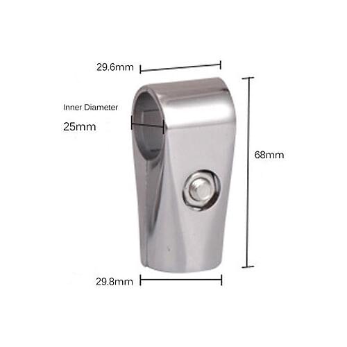 20PCS 25mm 1 Inch Connector for Stainless Steel Pipe DIY Shelf or Display Stand LXM