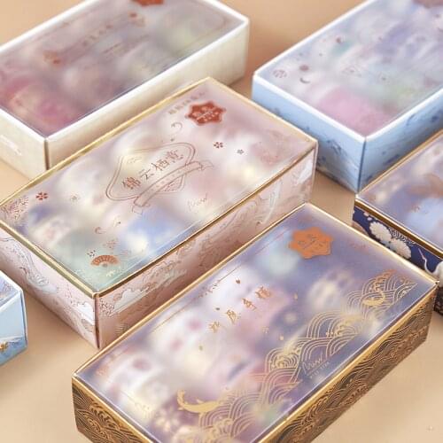 20 Pcs/Set Washi Tape Gold Foli Vintage Chinese Luxury Masking Tape Adhesive Tape Sticker DIY Scrapbooking Diary Decoration