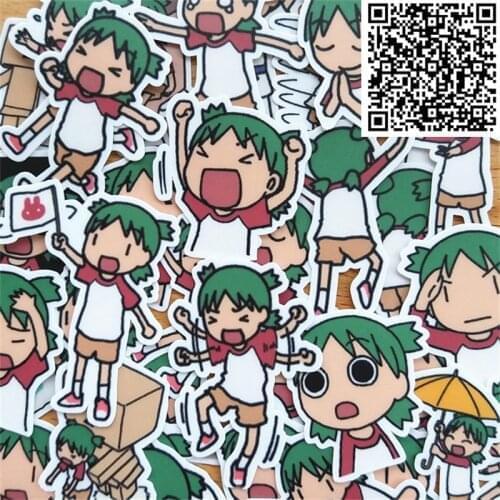 35 pcs Mixed Cute student daily Sticker for DIY Luggage Laptop Skateboard Fridge Bicycle Phone toy Children Stickers