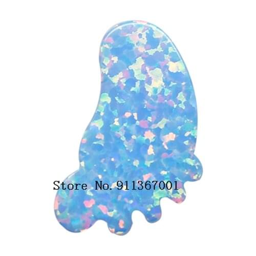 50pcs Lab create opal 10X14 mm foot shap opal pendant custom opal shape pendant