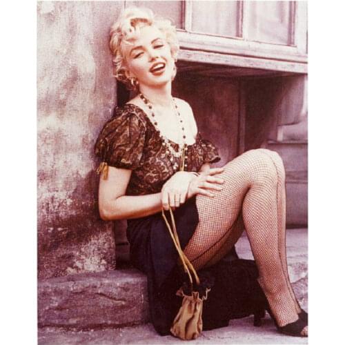 DIY diamond painting cross stitch Marilyn full square mosaic puzzle pattern home decorative 5D diamond embroidery Star monroe