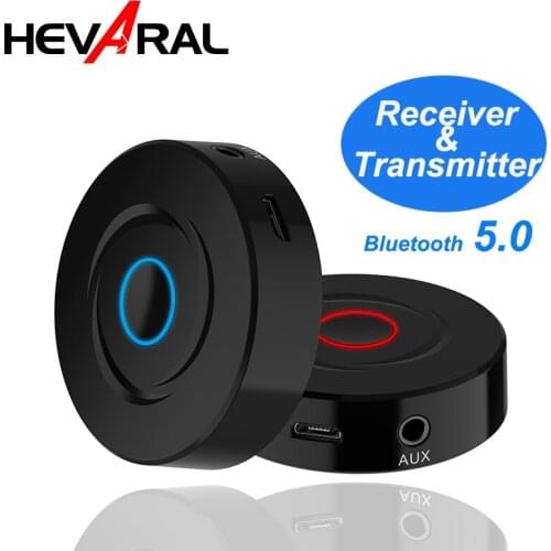 Wireless Car Kit Receiver Bluetooth 5.0 TV PC Transmitter 2 In 1 Bluetooth Adapter Stereo Music For Speaker Headphones With AUX