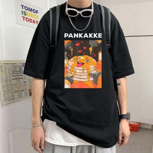 Funny Pankakke Classic T Shirt Unisex Shirt Birthday party Gift idea Harajuku Graphic T-Shirt Black Cotton mens tops clothes