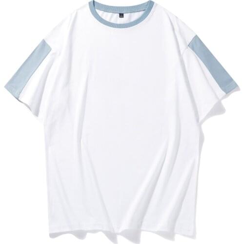 Color Block T Shirt Cotton Women Fashion Contrast Color Print Smock Blouse Office Ladies Casual Shirts Chic 4XL Tops Streetwear