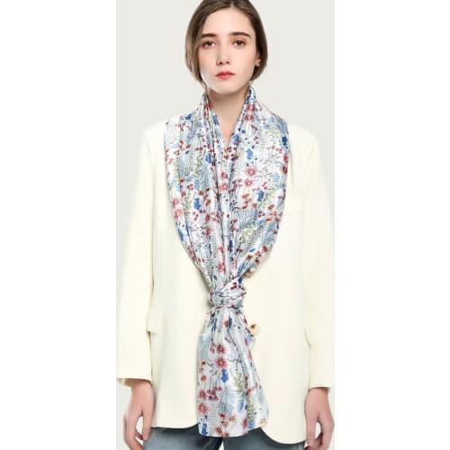 Colorful Soft Large Shawl Scarf Women Elegant Floral Foulard Long Neckwear Stole NEW [5031]
