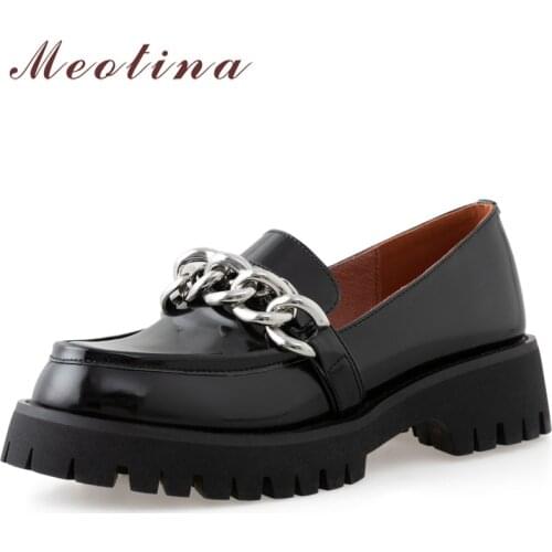 Meotina Leather Pumps