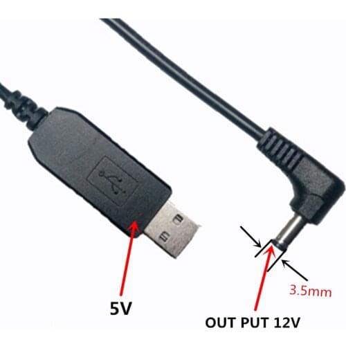 Ihens5 USB DC 5V To DC 12V 3.5mm Module Converter Barrel Male Connector Charger Jack Power Cable Plug for Car GPS Radar Detector