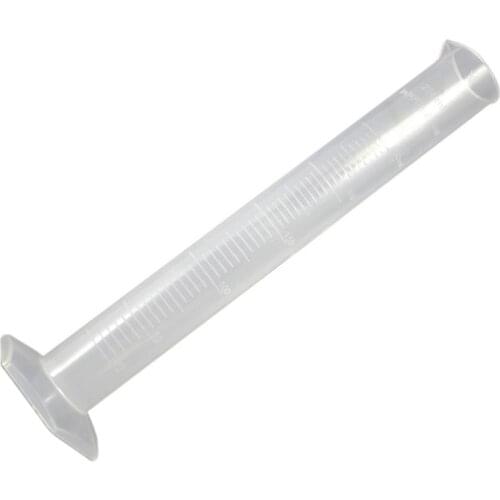 New 250mL Clear White Plastic Liquid Measurement Graduated Cylinder for Lab Set