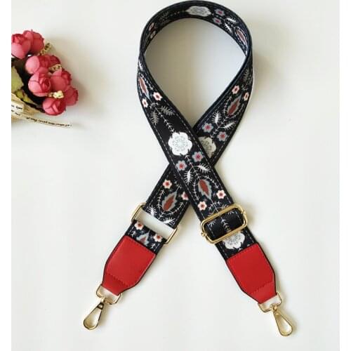 80-130cm 5Styles Adjustable O Bag Strap For Women Shoulder Bag Hanger Colored Belt Bag Strap Accessories Flower Handbag Straps