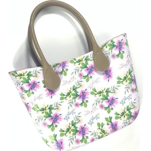 Flower Large Capacity 2021 Women Lady Beach Bag No Inner Lining Inserts Organizer With Bag Handles