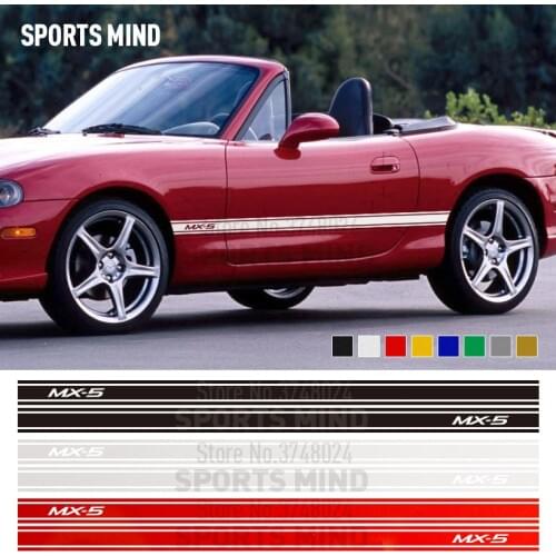 1 Pair Door Car Sticker Decal Automobiles Car Styling For Mazda MX-5 Mazdaspeed MX 5 JDM Car Stickers Exterior Accessories