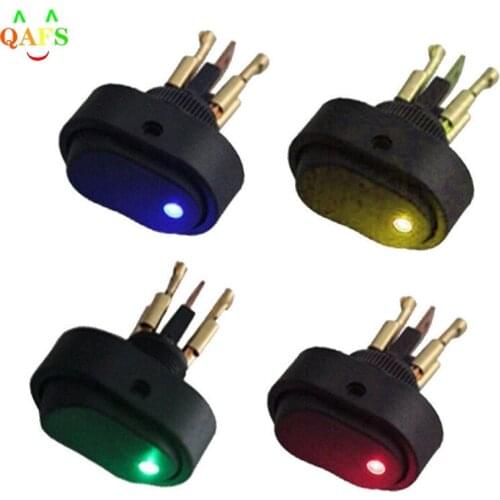 New 1pc Green LED Light 12V 30A Car Boat Auto Rocker SPST Toggle ON/OFF switch