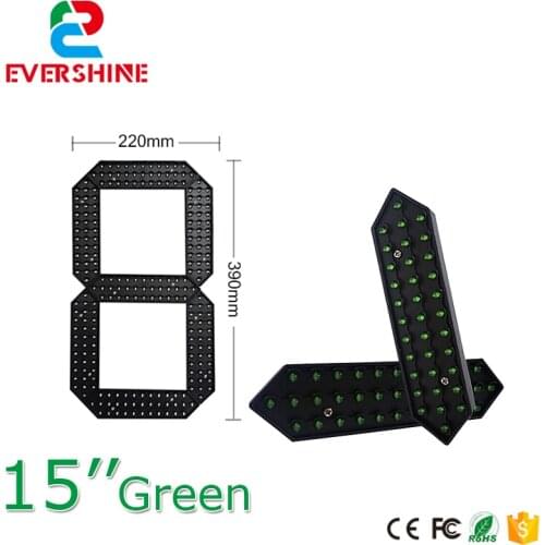 15" Green Red and White Color Digital Numbers Module LED digital display 7 segment module,led number display