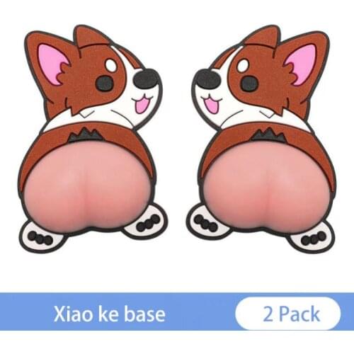 2pcs 3D Door Anti-collision Tape Cute Butt Door Opening Anti-scratch And Rubbing Protection Stickers Cartoon Door Side Stickers