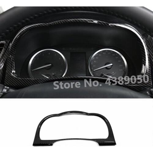ABS Carbon fibre For Toyota Highlander Kluger 2014-2019 accessories Car Dashboard Frame Decoration Cover Trim Car Styling 1pcs
