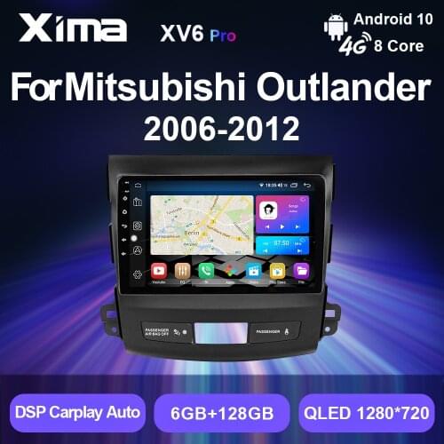 XIMA 2 Din Android 9.0 Multimedia Player For Mitsubishi Outlander XL 2005 2006 2007 - 2013 2014 Car radio Auto Stereo Android