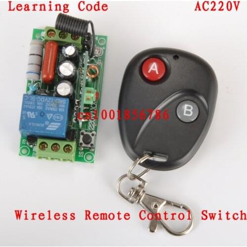 Wireless Remote Control Light Switch 220V 1CH SMD Power Remote Switch System 315/433.92MHZ Latch