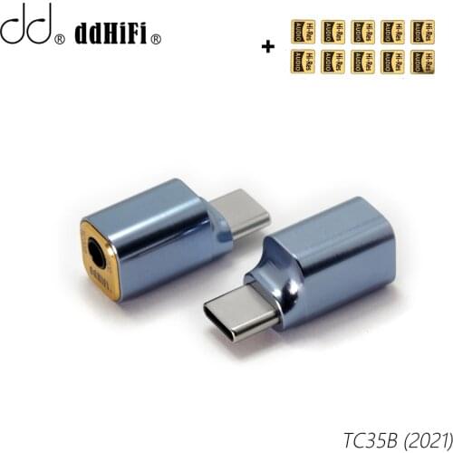 DD ddHiFi All-New TC35B (2021) USB Type-C to 3.5mm Headphone Adapter for Android Phone Huawei Xiaomi Samsung, 384kHz/32bit