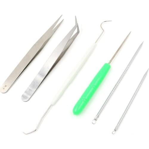 Woodwork DIY adn Clearing Tool Set Crochet Needl and Tweezers
