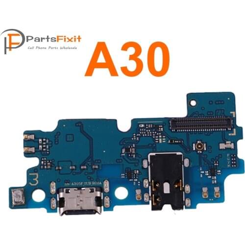 For Samsung Galaxy A30 USB Charging Dock Connector with IC Charging Port Microphone Flex Cable with IC Replacement Parts